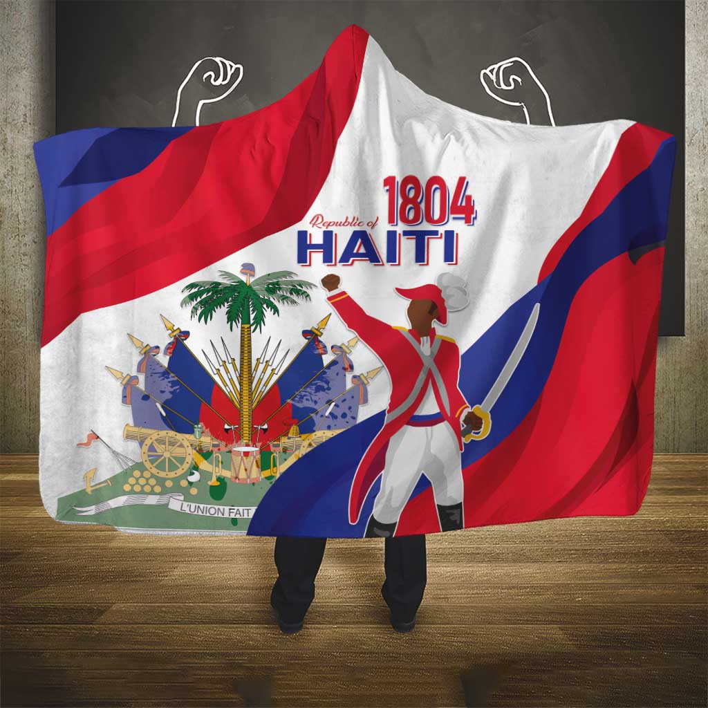 Haiti 222nd Anniversary Independence Day Hooded Blanket - African Pride