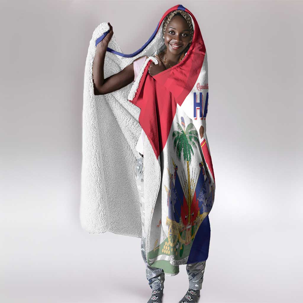 Haiti 222nd Anniversary Independence Day Hooded Blanket - African Pride
