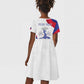 Personalised Haiti 222nd Anniversary Independence Day Kid Short Sleeve Dress - African Pride