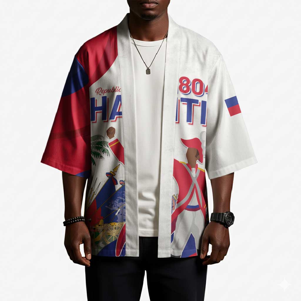 Personalised Haiti 222nd Anniversary Independence Day Kimono