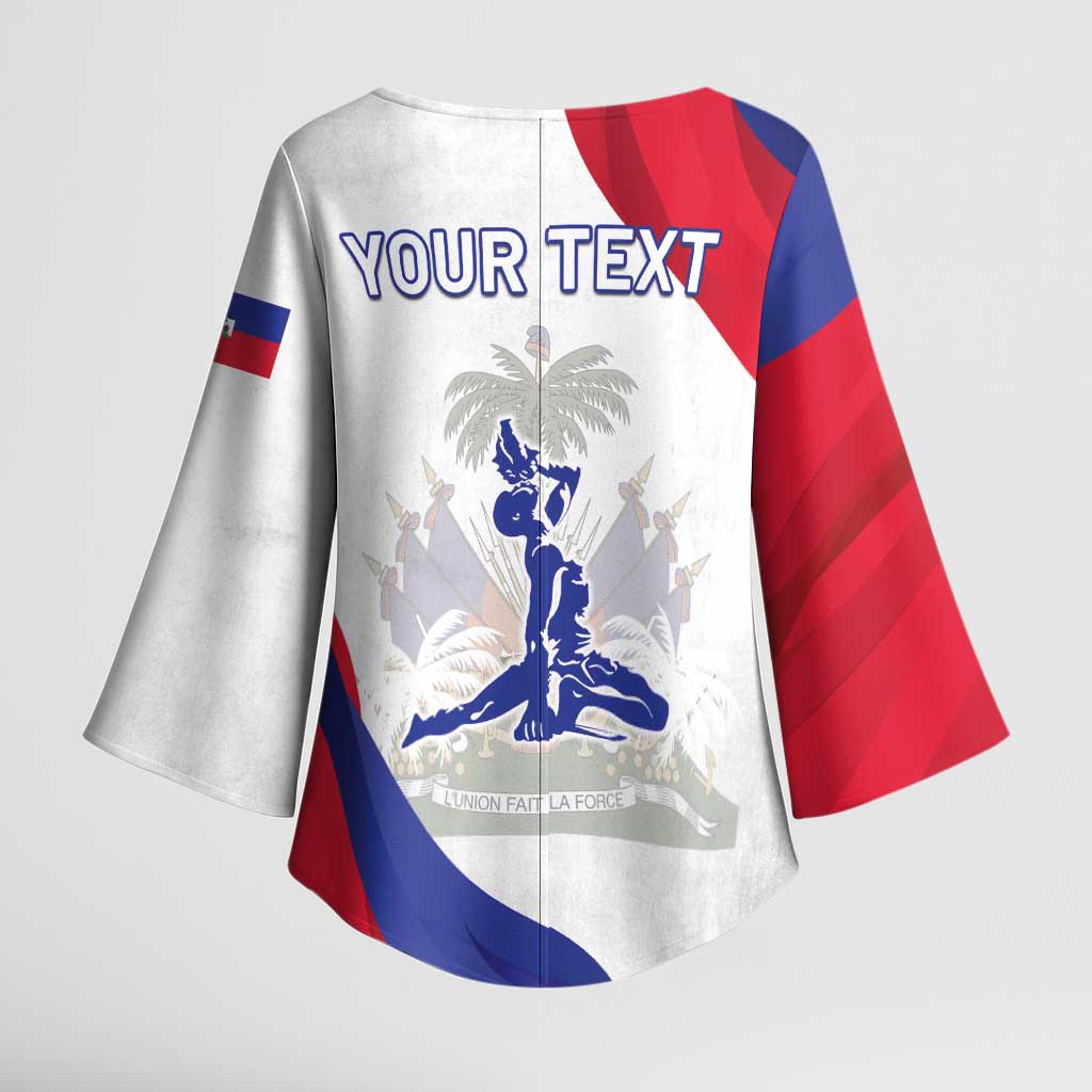 Personalised Haiti 222nd Anniversary Independence Day Kimono Sleeve Blouse