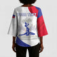 Personalised Haiti 222nd Anniversary Independence Day Kimono Sleeve Blouse