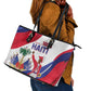 Haiti 222nd Anniversary Independence Day Leather Tote Bag - African Pride