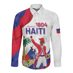 Personalised Haiti 222nd Anniversary Independence Day Long Sleeve Button Shirt - African Pride