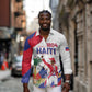 Personalised Haiti 222nd Anniversary Independence Day Long Sleeve Button Shirt - African Pride