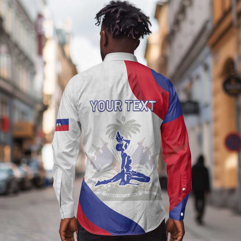 Personalised Haiti 222nd Anniversary Independence Day Long Sleeve Button Shirt - African Pride
