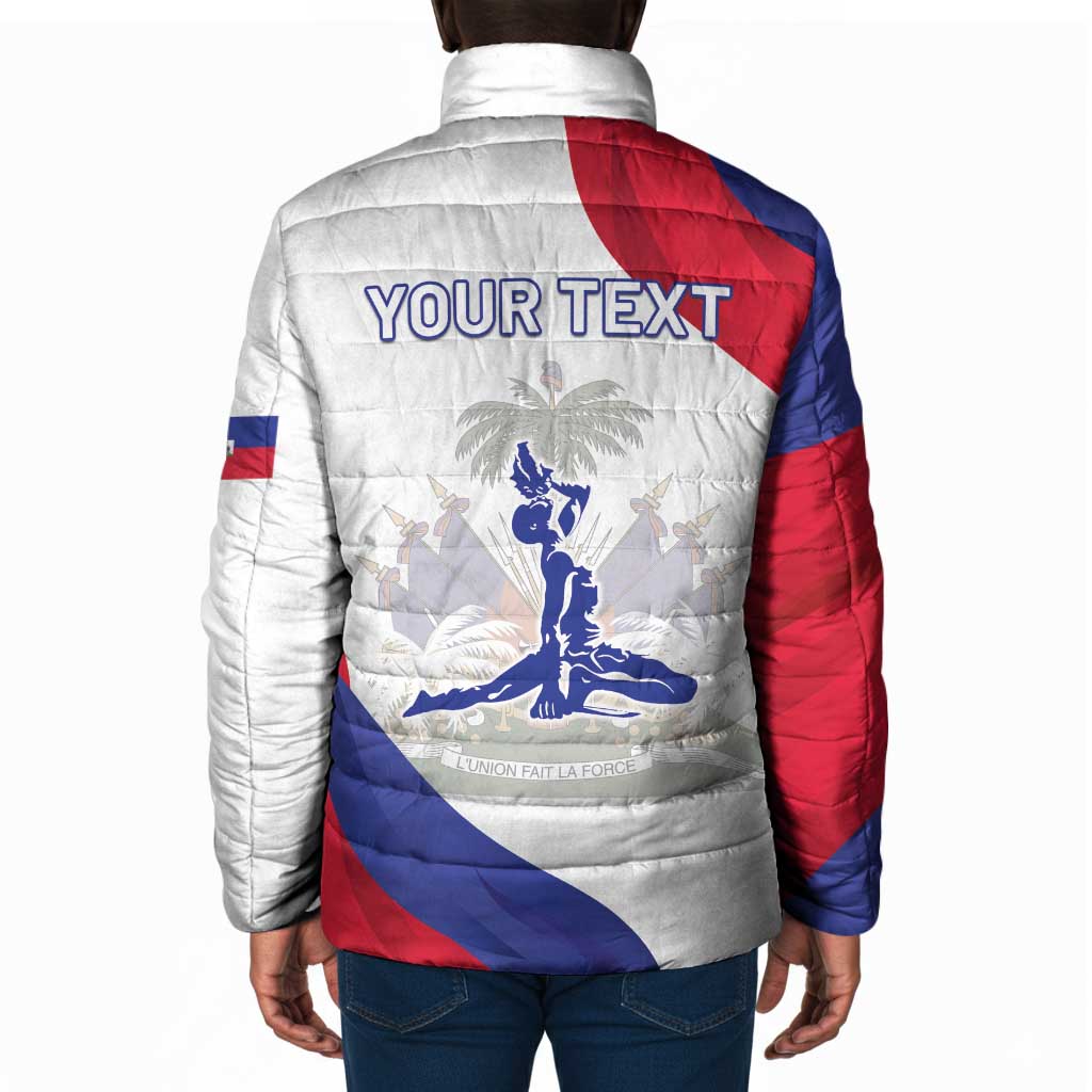 Personalised Haiti 222nd Anniversary Independence Day Padded Jacket