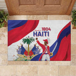 Haiti 222nd Anniversary Independence Day Rubber Doormat - African Pride