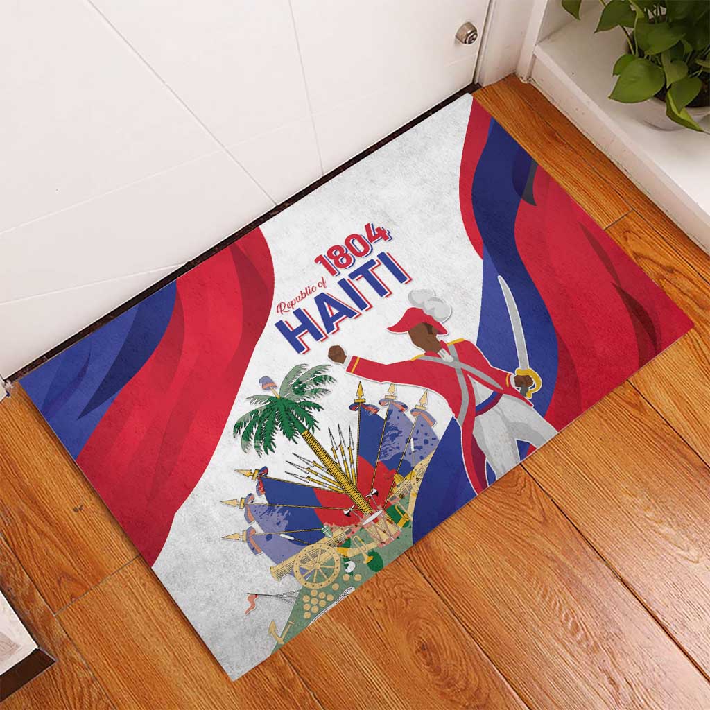 Haiti 222nd Anniversary Independence Day Rubber Doormat - African Pride