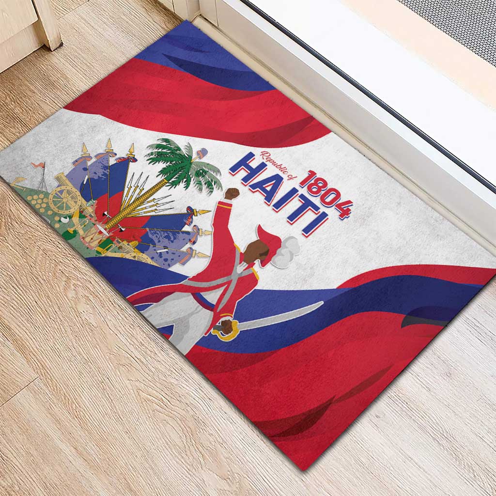 Haiti 222nd Anniversary Independence Day Rubber Doormat - African Pride