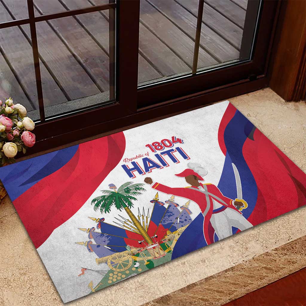 Haiti 222nd Anniversary Independence Day Rubber Doormat - African Pride