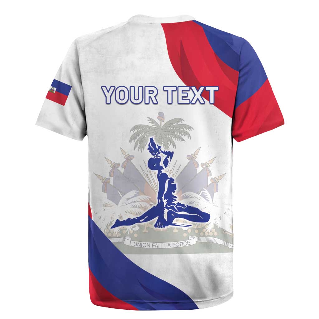 Personalised Haiti 222nd Anniversary Independence Day Rugby Jersey - African Pride