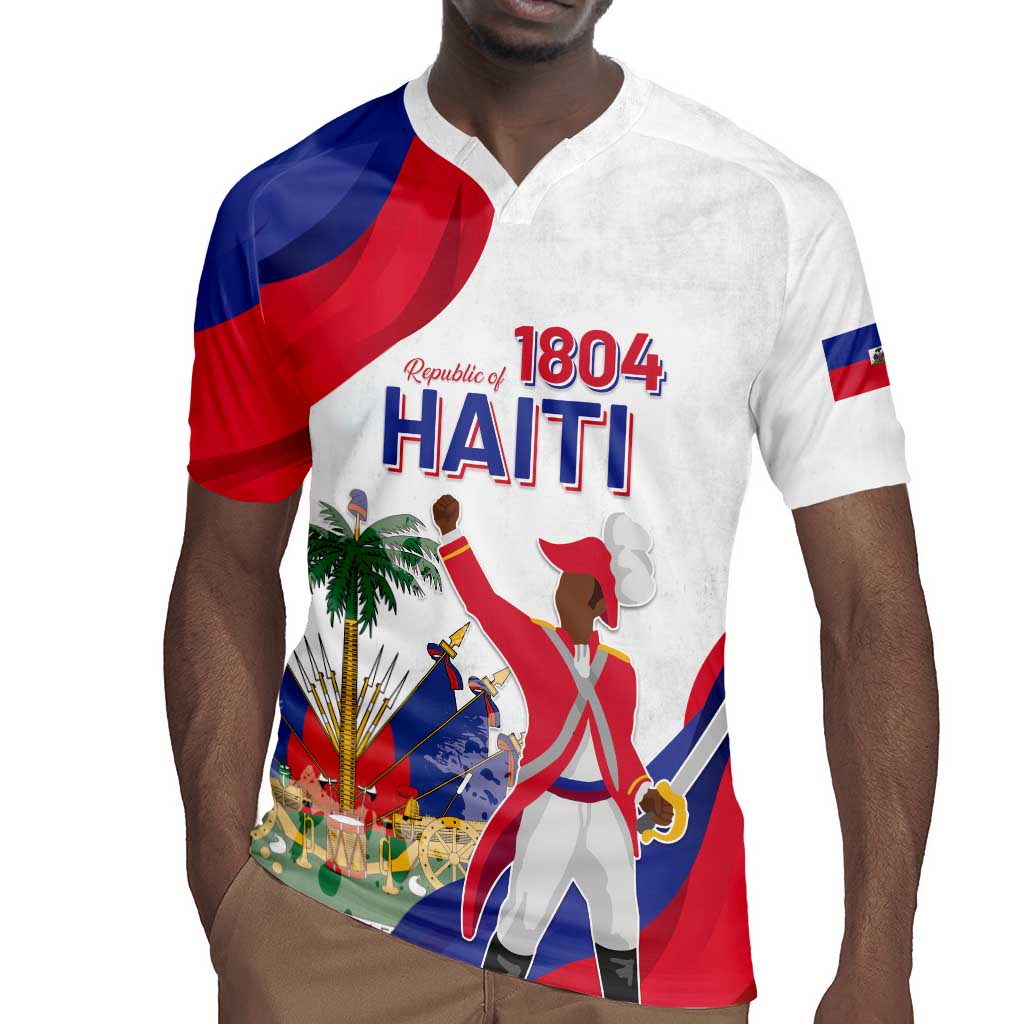 Personalised Haiti 222nd Anniversary Independence Day Rugby Jersey - African Pride