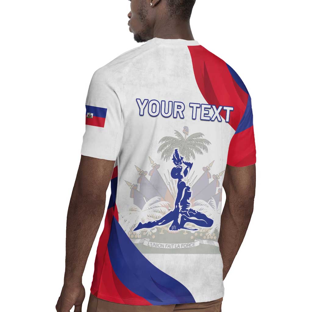 Personalised Haiti 222nd Anniversary Independence Day Rugby Jersey - African Pride