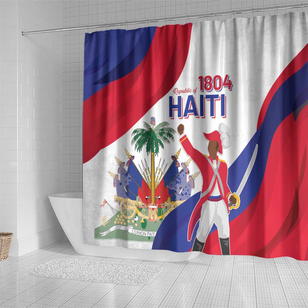 Haiti 222nd Anniversary Independence Day Shower Curtain - African Pride