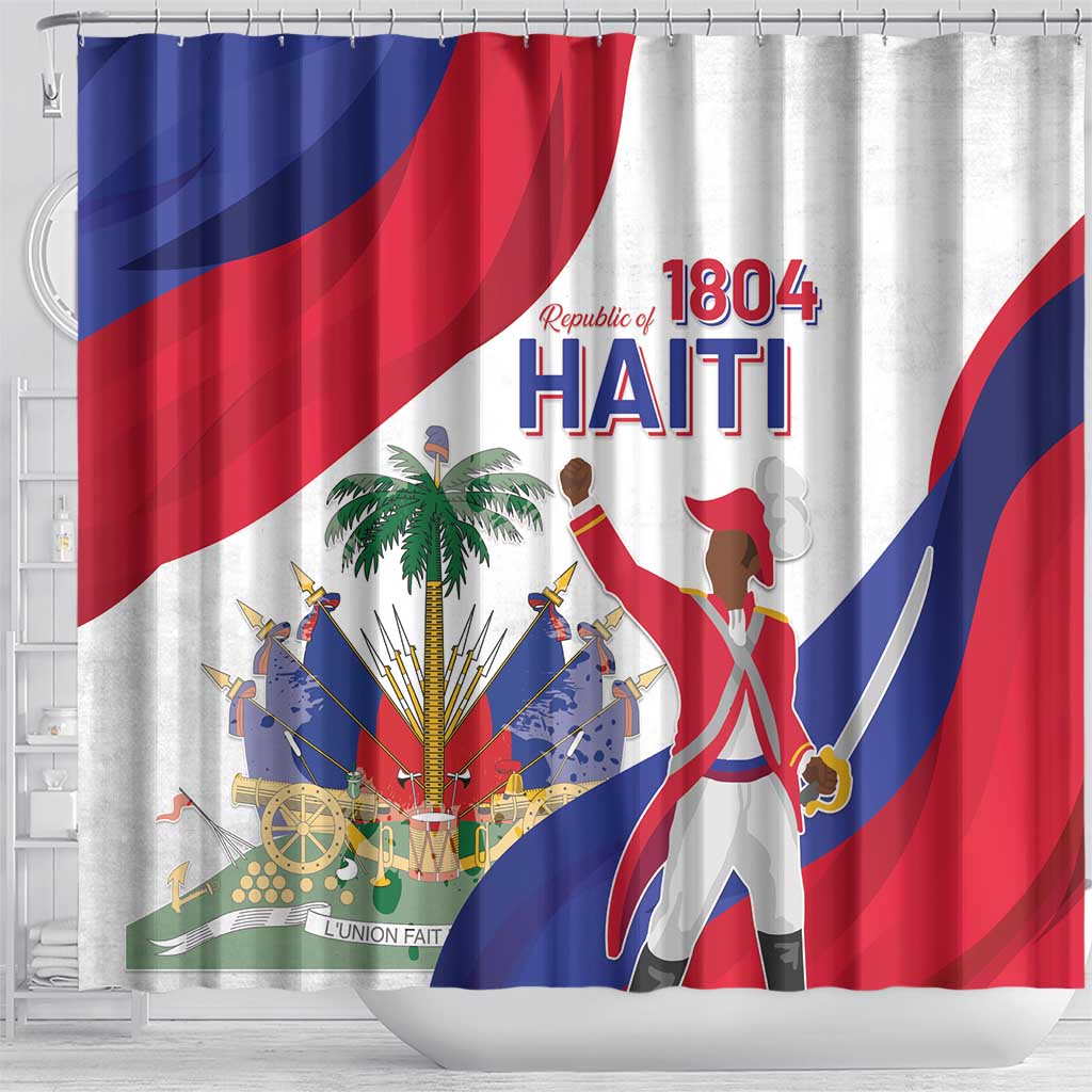 Haiti 222nd Anniversary Independence Day Shower Curtain - African Pride