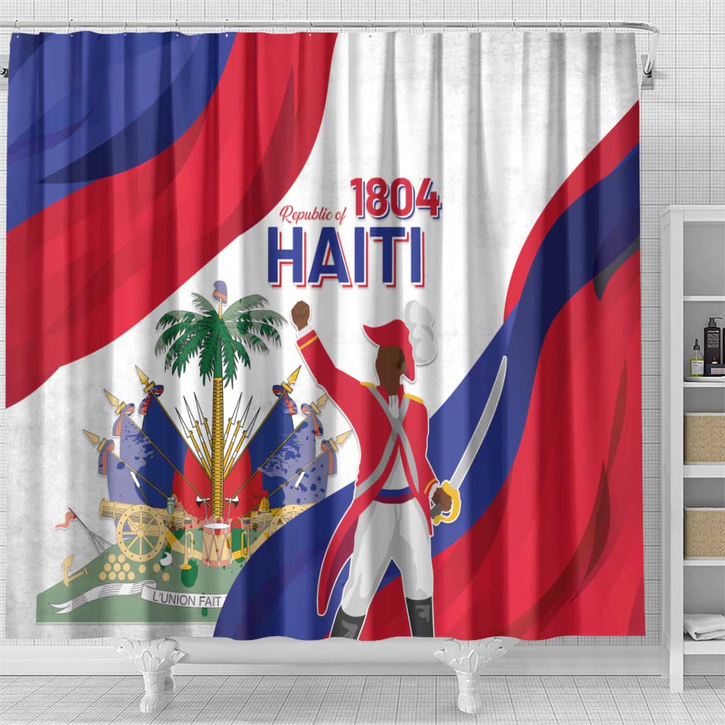 Haiti 222nd Anniversary Independence Day Shower Curtain - African Pride