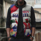 Personalised Haiti 222nd Anniversary Independence Day Sleeveless Puffer Jacket