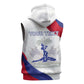 Personalised Haiti 222nd Anniversary Independence Day Sleeveless Zip Hoodie - African Pride
