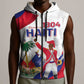 Personalised Haiti 222nd Anniversary Independence Day Sleeveless Zip Hoodie - African Pride