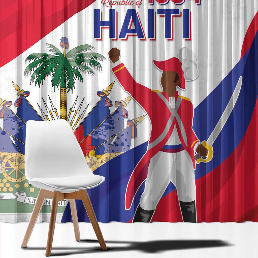 Haiti 222nd Anniversary Independence Day Window Curtain - African Pride