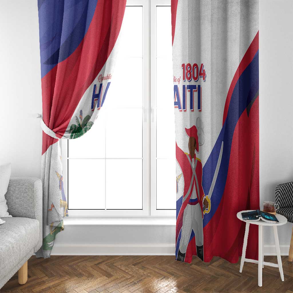 Haiti 222nd Anniversary Independence Day Window Curtain - African Pride