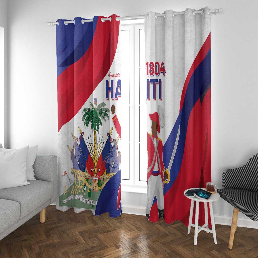 Haiti 222nd Anniversary Independence Day Window Curtain - African Pride