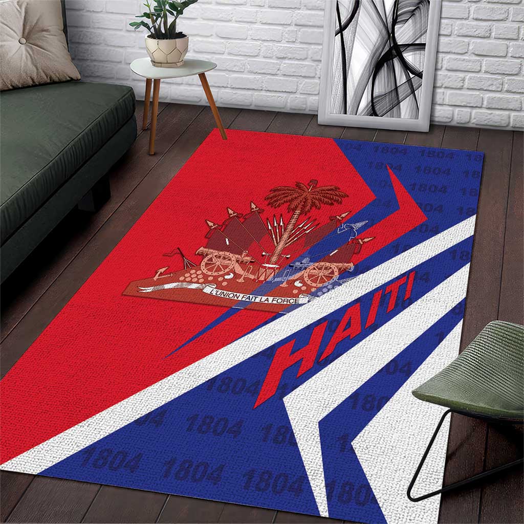 Haiti 1804 Area Rug Coat Of Arms Simple Style - African Pride