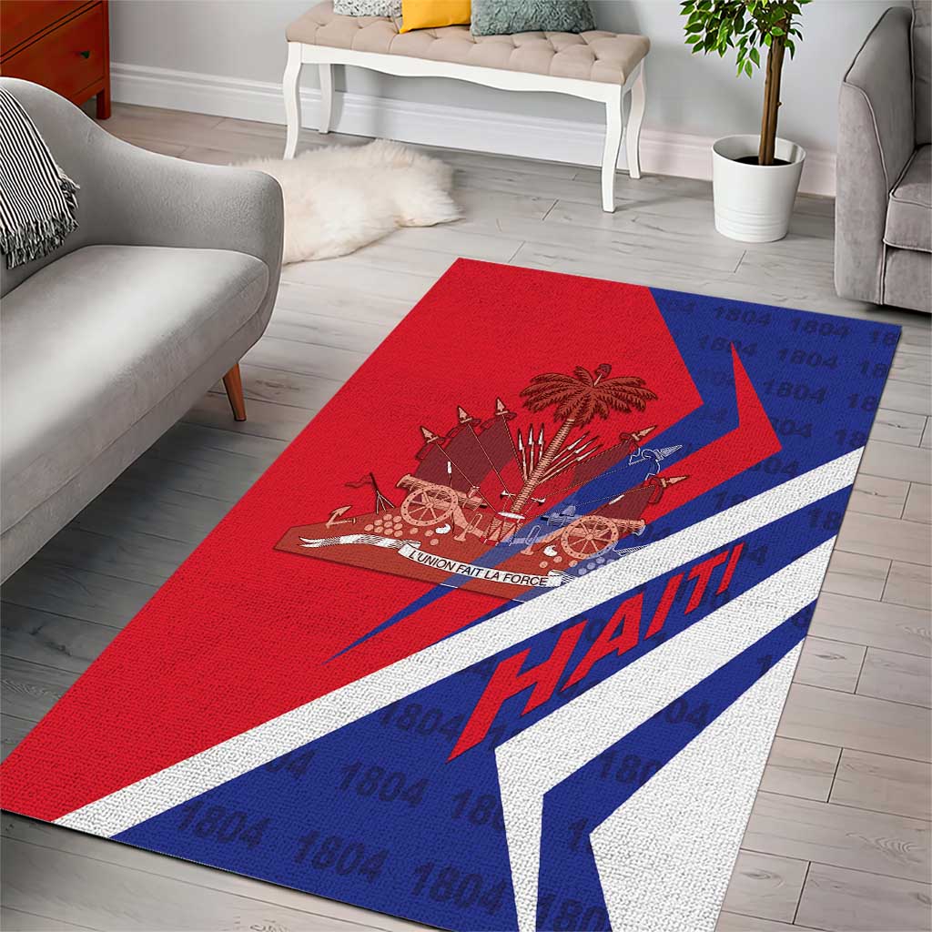 Haiti 1804 Area Rug Coat Of Arms Simple Style - African Pride