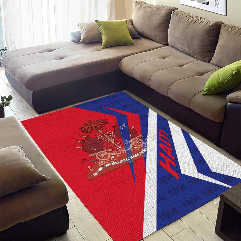 Haiti 1804 Area Rug Coat Of Arms Simple Style - African Pride