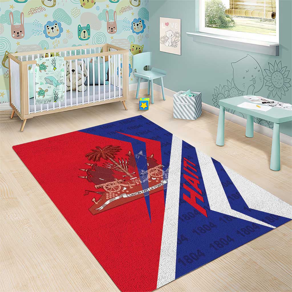 Haiti 1804 Area Rug Coat Of Arms Simple Style - African Pride