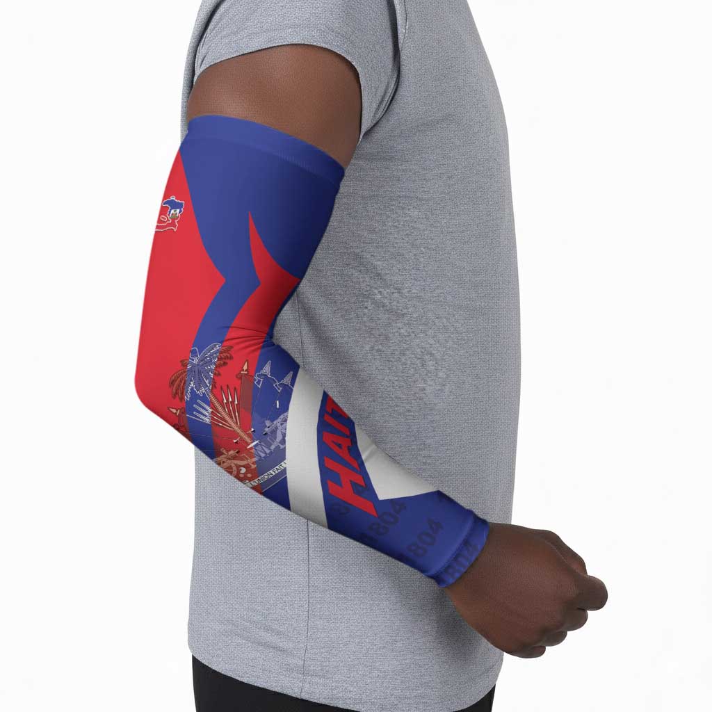 Personalised Haiti 1804 Arm Sleeves Coat Of Arms Simple Style