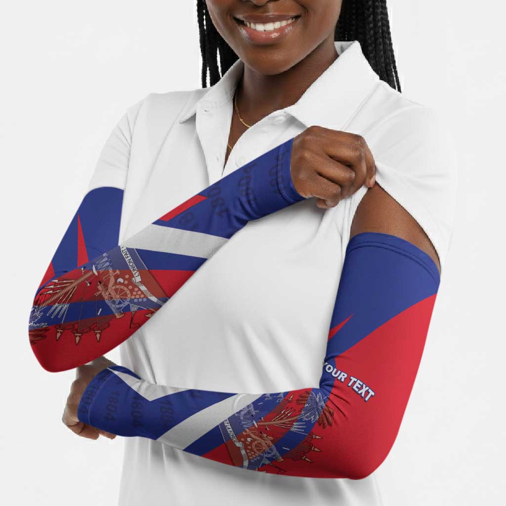 Personalised Haiti 1804 Arm Sleeves Coat Of Arms Simple Style
