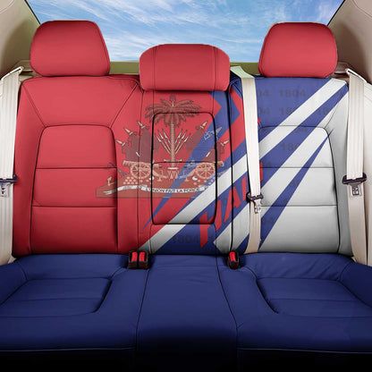 Haiti 1804 Back Car Seat Cover Coat Of Arms Simple Style - African Pride