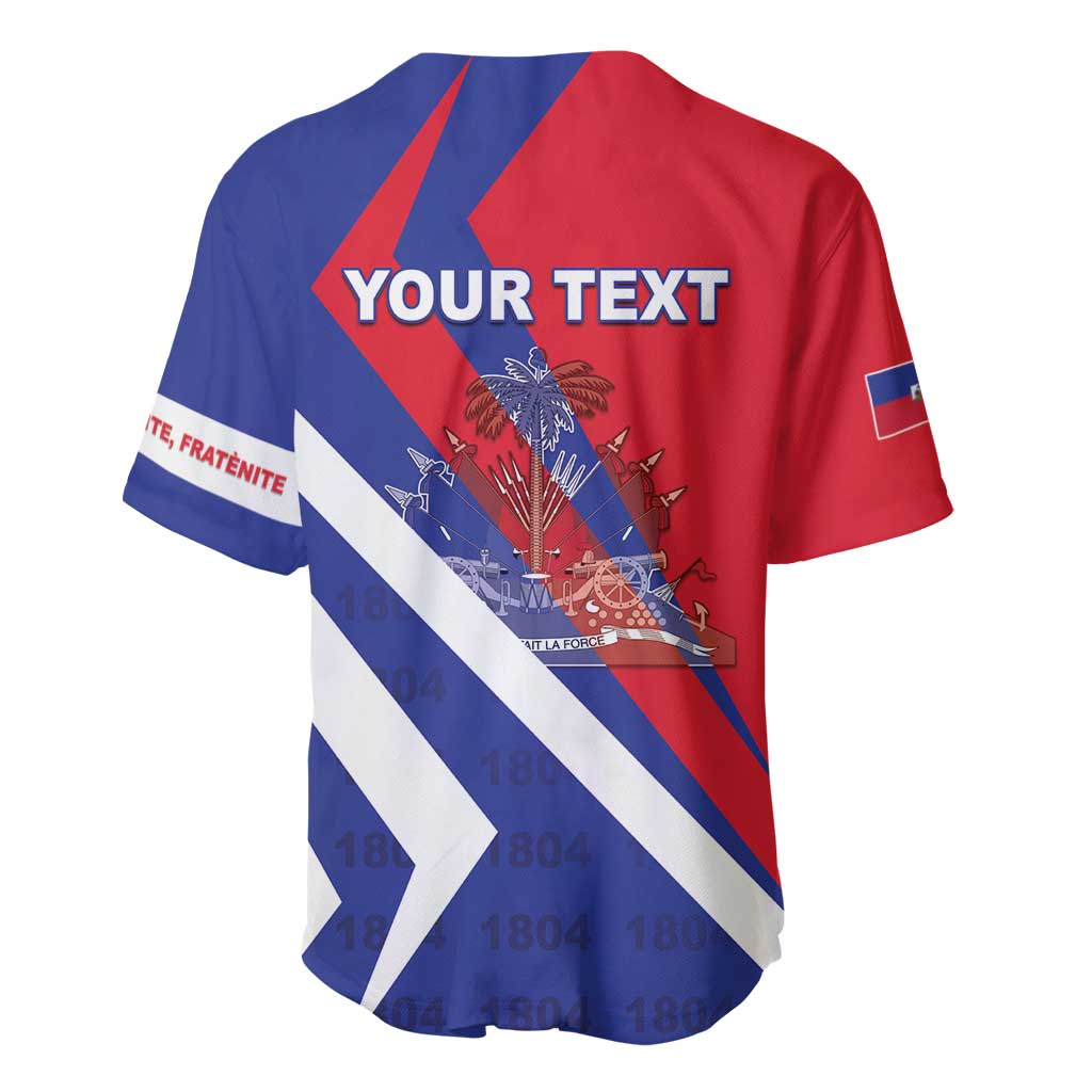 Personalised Haiti 1804 Baseball Jersey Coat Of Arms Simple Style - African Pride