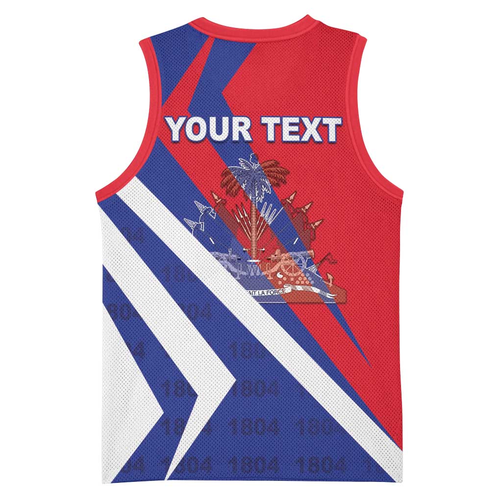 Personalised Haiti 1804 Basketball Jersey Coat Of Arms Simple Style - African Pride