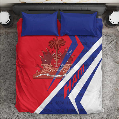 Haiti 1804 Bedding Set Coat Of Arms Simple Style - African Pride