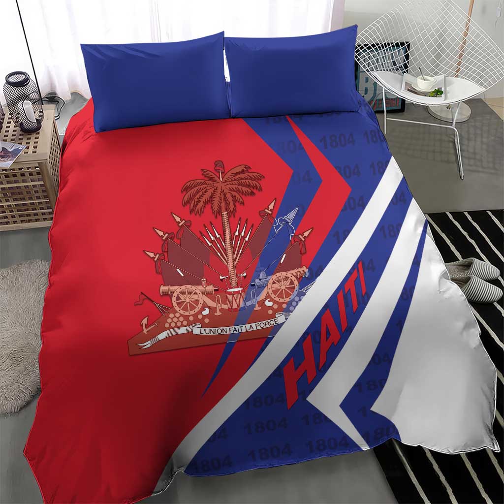 Haiti 1804 Bedding Set Coat Of Arms Simple Style - African Pride
