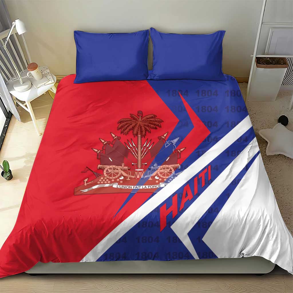 Haiti 1804 Bedding Set Coat Of Arms Simple Style - African Pride