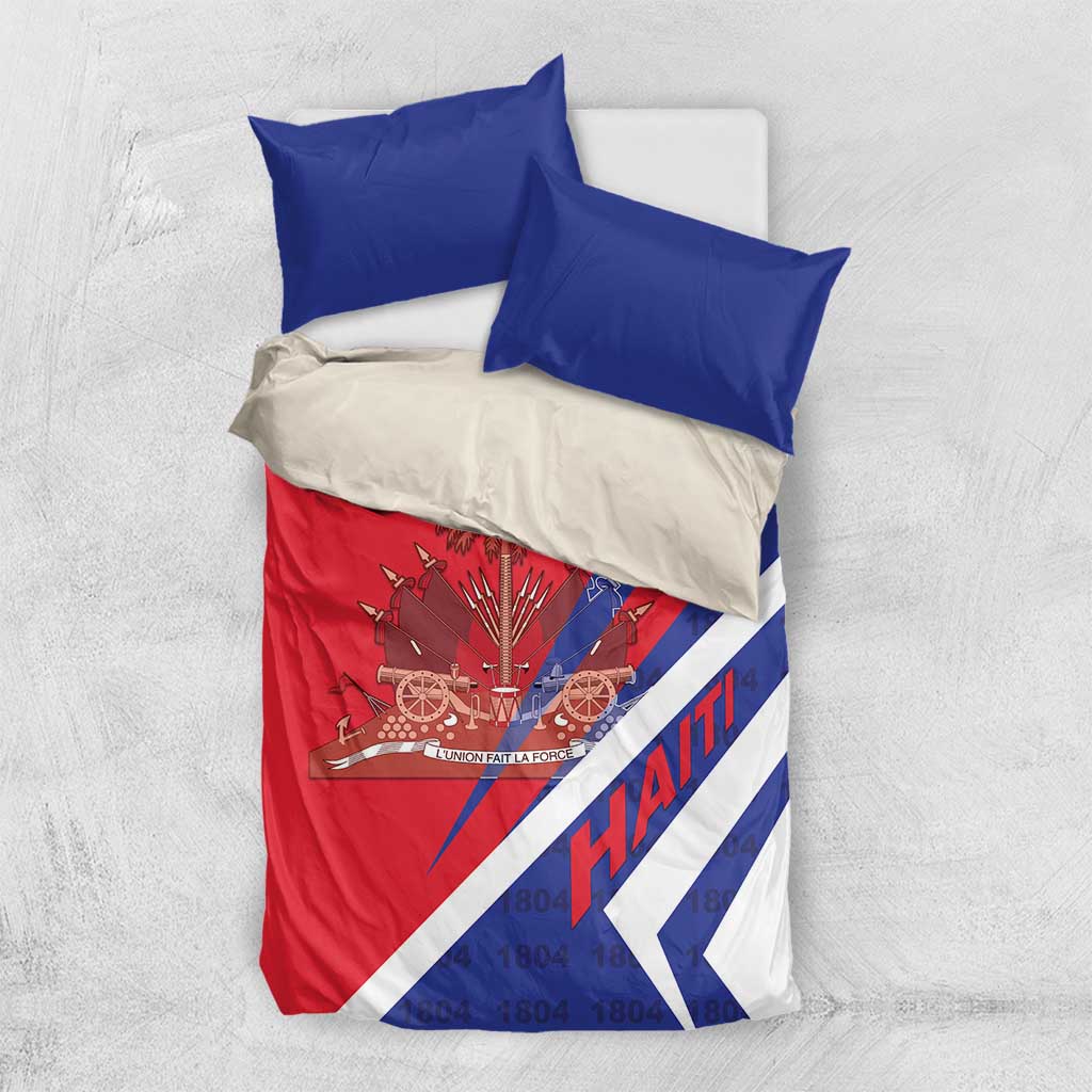 Haiti 1804 Bedding Set Coat Of Arms Simple Style - African Pride