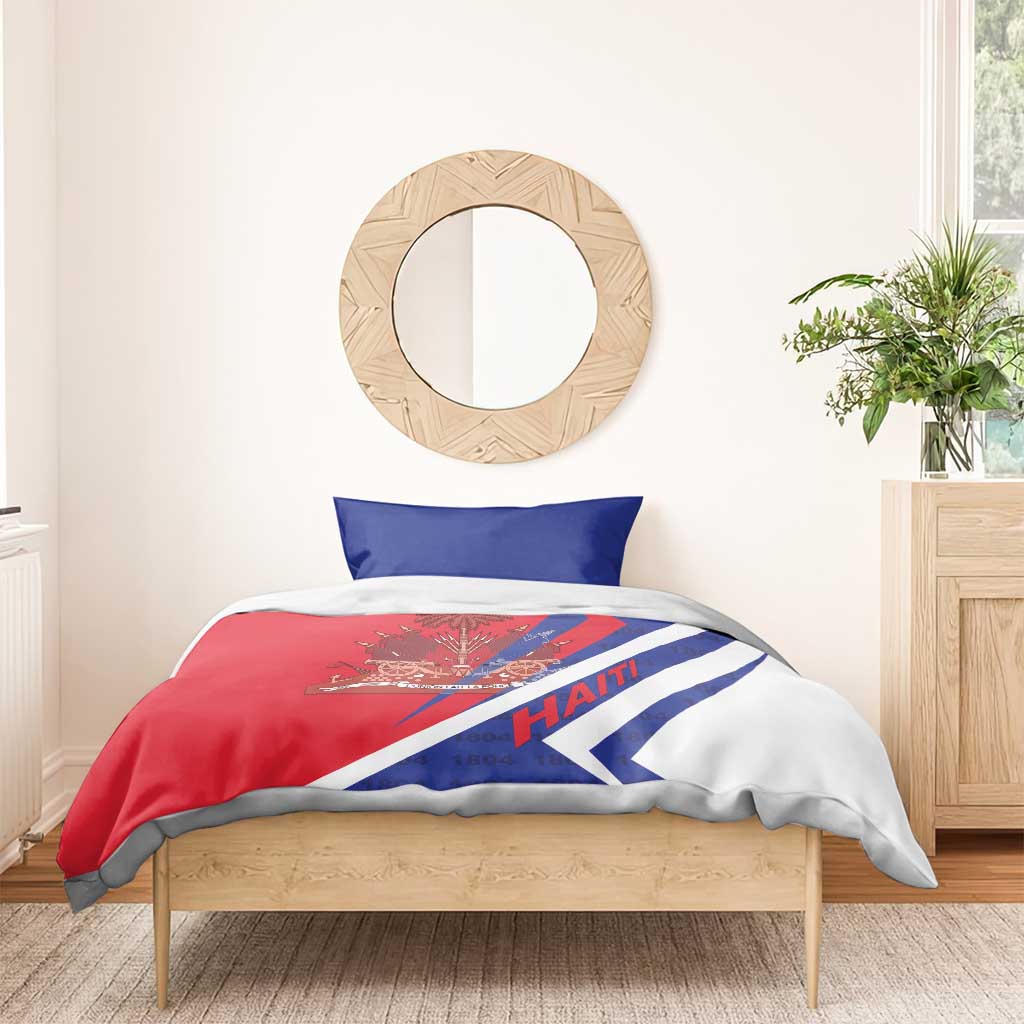 Haiti 1804 Bedding Set Coat Of Arms Simple Style - African Pride