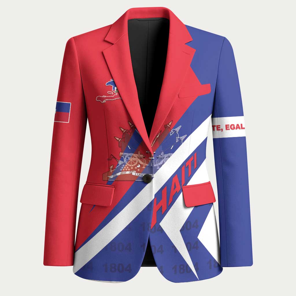 Personalised Haiti 1804 Blazer Coat Of Arms Simple Style