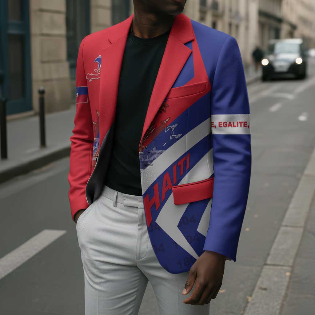 Personalised Haiti 1804 Blazer Coat Of Arms Simple Style