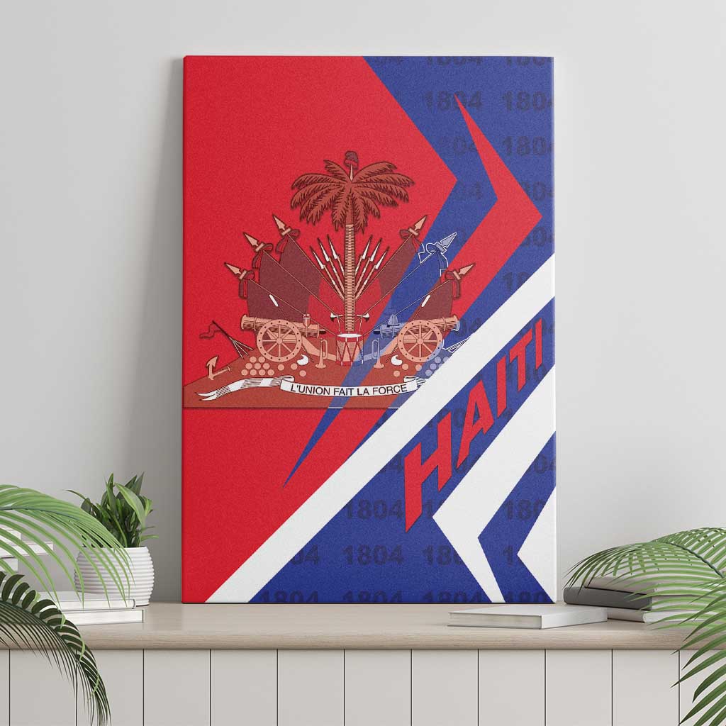 Haiti 1804 Canvas Wall Art Coat Of Arms Simple Style - African Pride
