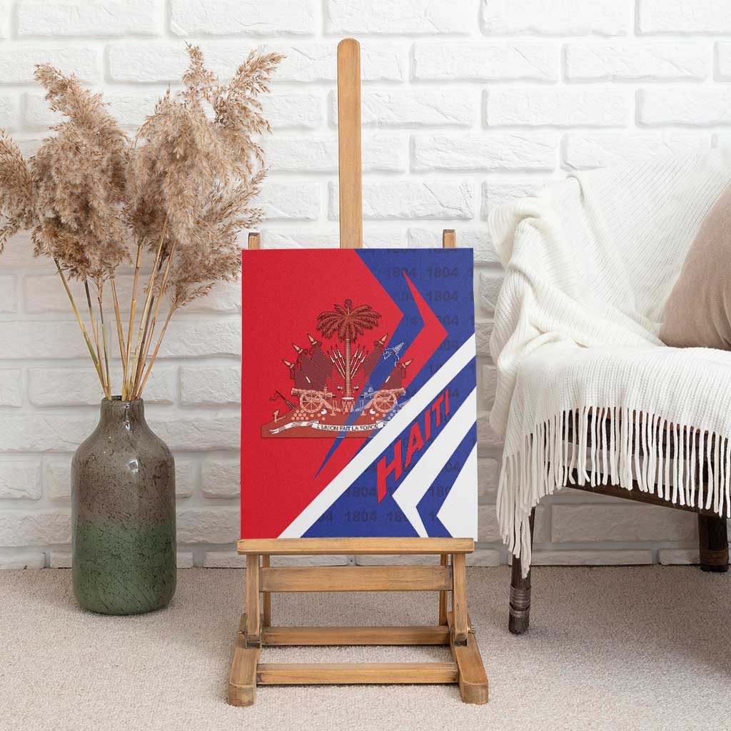 Haiti 1804 Canvas Wall Art Coat Of Arms Simple Style - African Pride