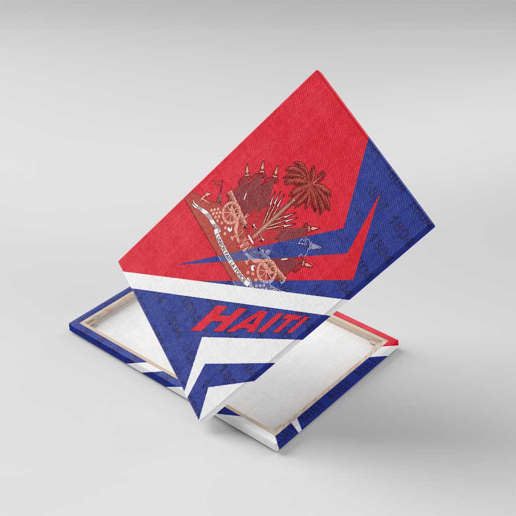 Haiti 1804 Canvas Wall Art Coat Of Arms Simple Style - African Pride