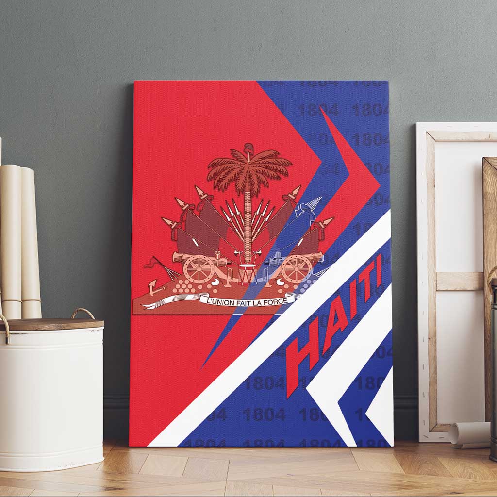 Haiti 1804 Canvas Wall Art Coat Of Arms Simple Style - African Pride