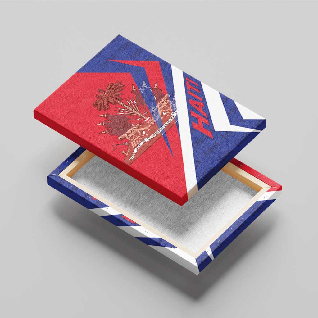 Haiti 1804 Canvas Wall Art Coat Of Arms Simple Style - African Pride