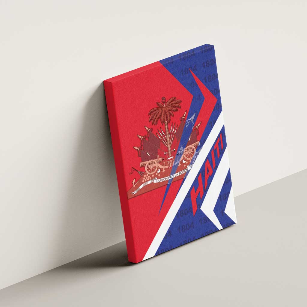 Haiti 1804 Canvas Wall Art Coat Of Arms Simple Style - African Pride
