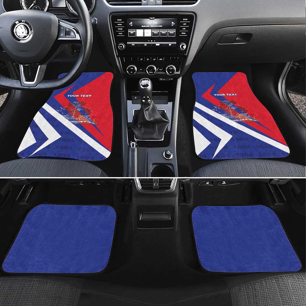 Personalised Haiti 1804 Car Mats Coat Of Arms Simple Style - African Pride